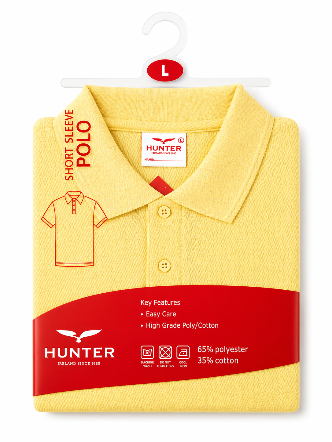 Hunter Gold School Polo Shirt