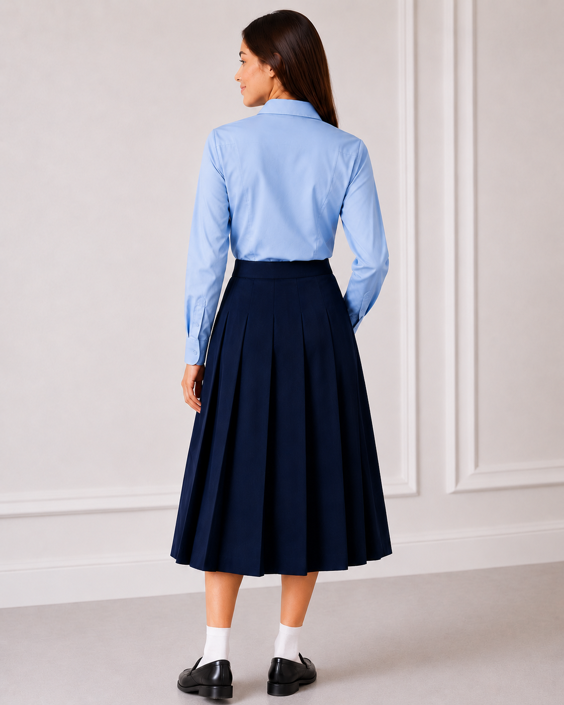 Long sleeve fitted blouse by Hunter Schoolwear