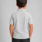 Back view of Grey School polo