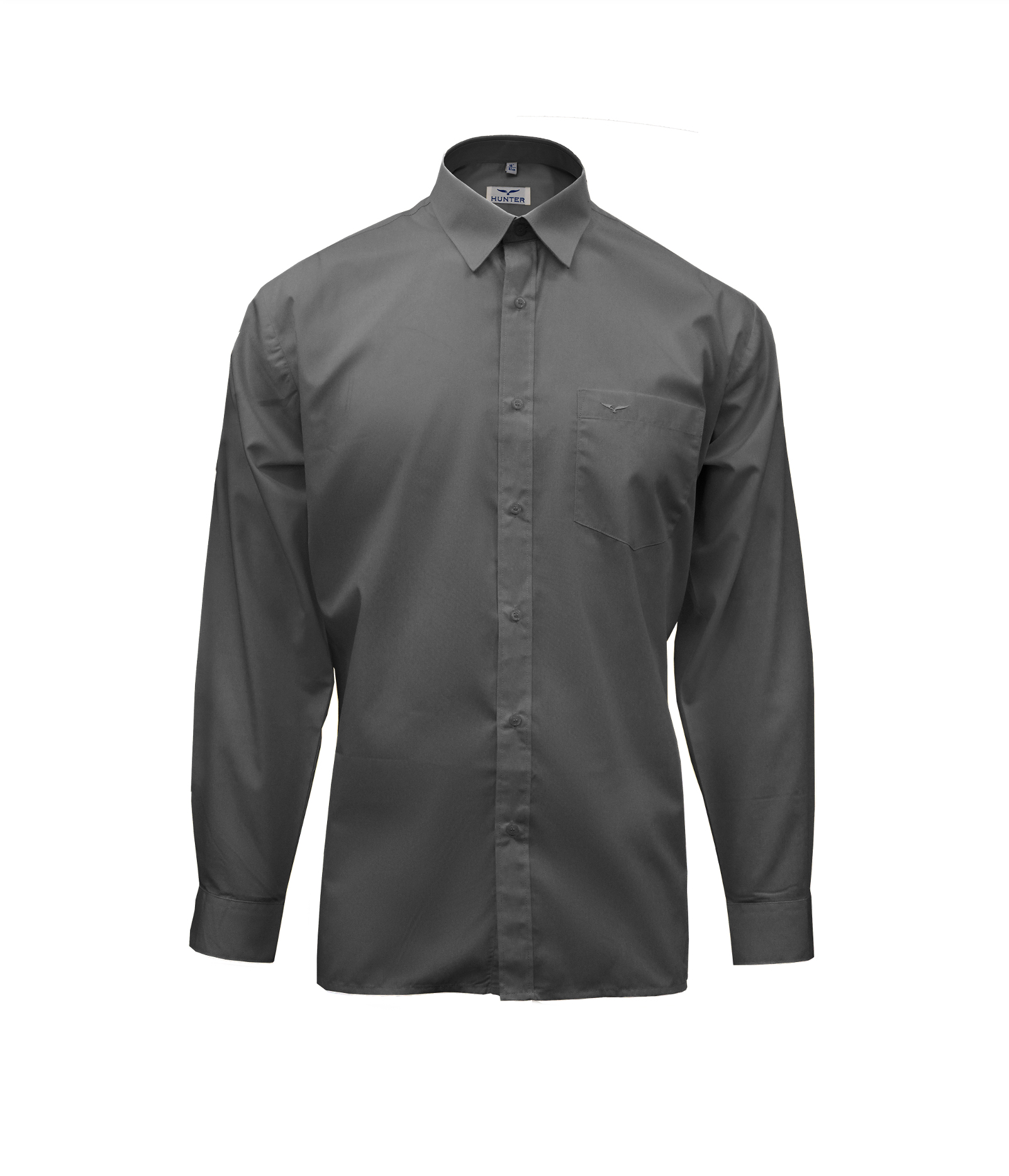 Dark Grey Long Sleeve Shirt (656) - Quality Schoolwear
