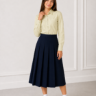 Cream regular fit school blouse long sleeve by Hunter Schoolwear