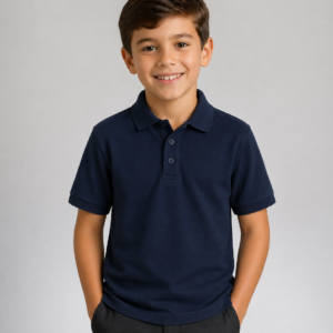 Navy Hunter School Polo Shirt