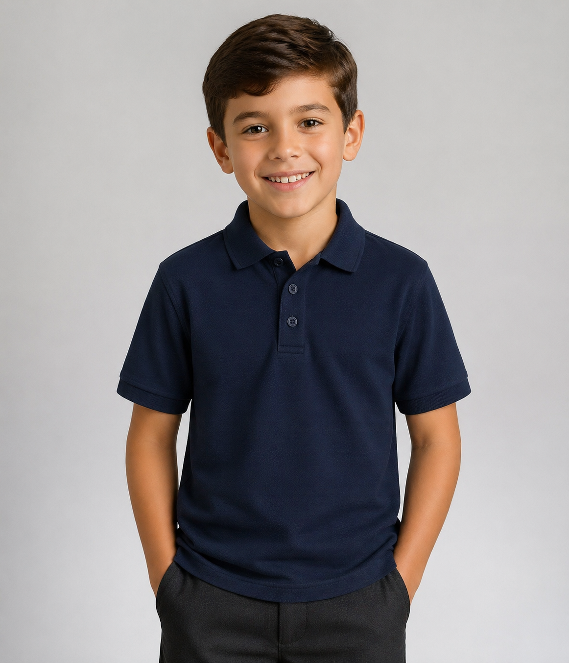 Navy Hunter School Polo Shirt Navy Hunter School Polo Shirt