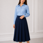 Blue Slim fit Blouse 660 by Hunter Schoolwear