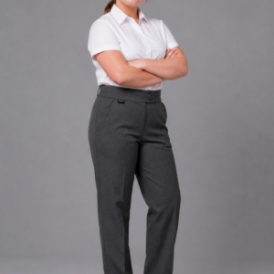 Flexible Waist Girls School Trousers by Hunter Schoolwear