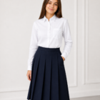 White regular fit school blouse long sleeve by Hunter Schoolwear