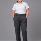 Flexible Waist Girls School Trousers by Hunter Schoolwear