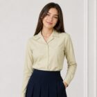 Cream Revere Blouse 658 by Hunter Schoolwear