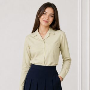 Cream Revere Blouse 658 by Hunter Schoolwear