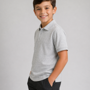 Side view of School polo shirt