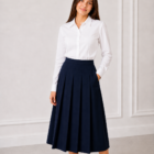 Blue Fashion Fitted Blouse 660 by Hunter Schoolwear