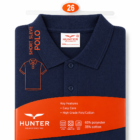 Navy Hunter School Polo Shirt