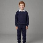 Navy 2603 Cuff leg tracksuit bottoms