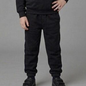 Black 2603 Cuff leg Tracksuit Bottoms by Hunter Schoolwear