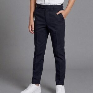 Navy Boys Slim Fit Trousers by Hunter Schoolwear 420