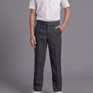 Grey Boys Slim Fit Trousers by Hunter Schoolwear 420