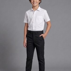 Black Boys Slim Fit Trousers by Hunter Schoolwear 420