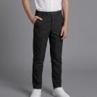Black Boys Slim Fit Trousers by Hunter Schoolwear 420