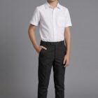 Black Boys Slim Fit Trousers by Hunter Schoolwear 420