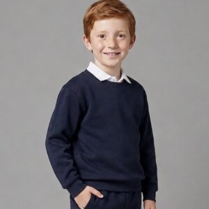 Navy School Sweatshirt by Hunter Schoolwear 2601
