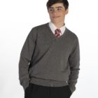 Grey Cotton School Jumper from Trutex
