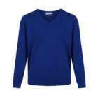 Royal Blue Cotton School Jumper from Trutex