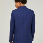 Boys stain resistant school blazer back view with twin vents for movement