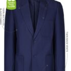 Features of Boys stain resistant school blazer interior lining and storage pockets detail