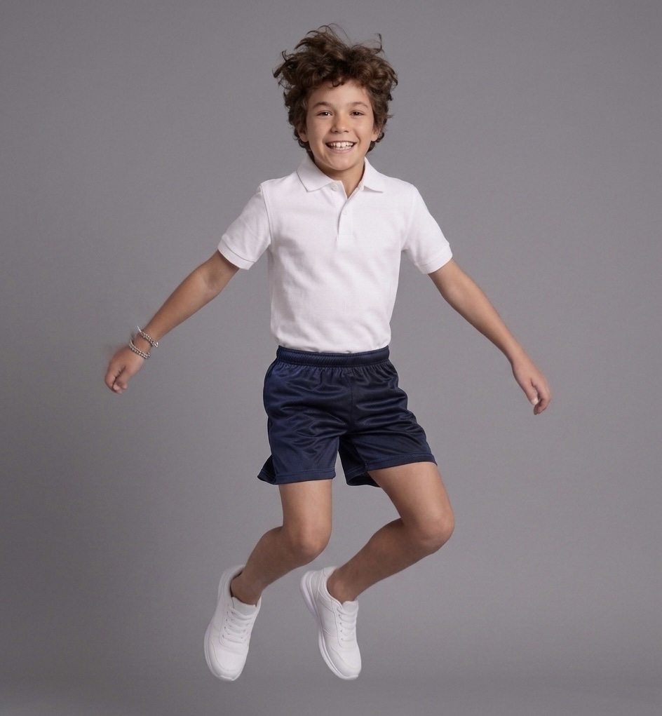 Navy Action School Shorts by Hunter Schoolwear