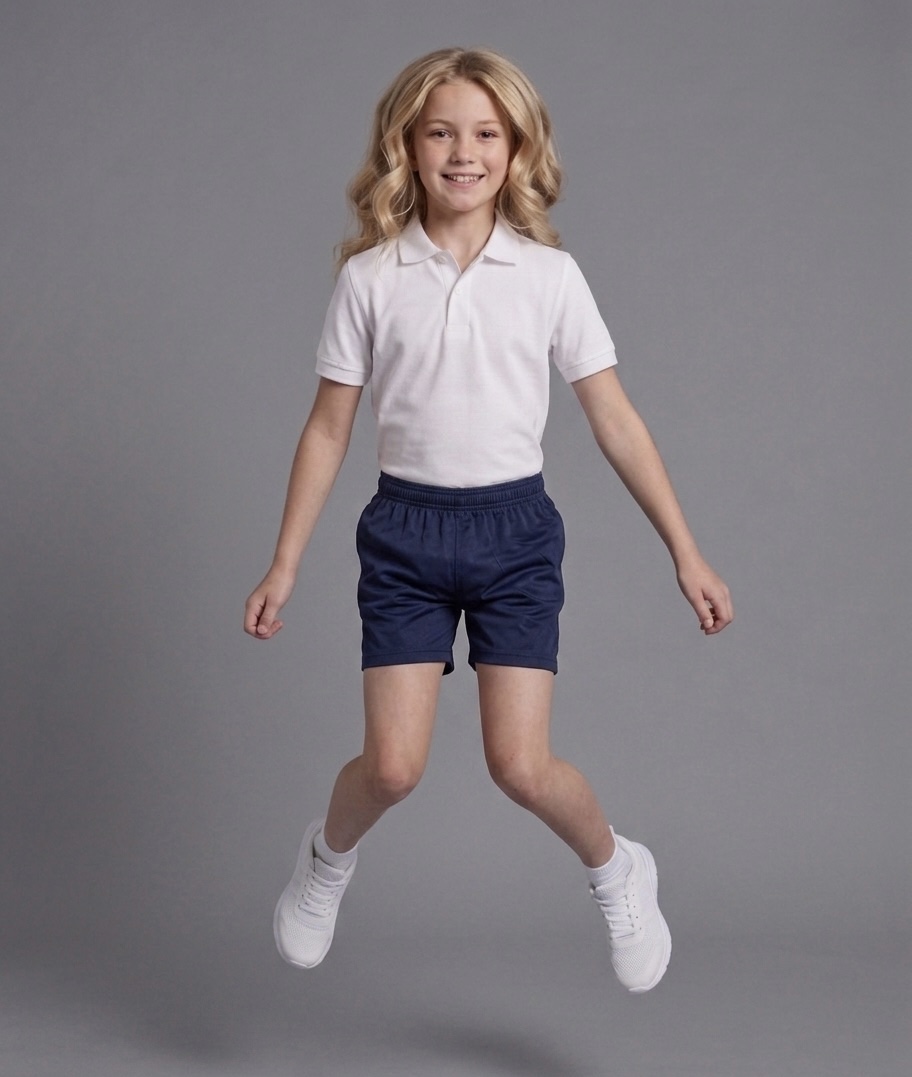 Navy Action School Shorts by Hunter Schoolwear
