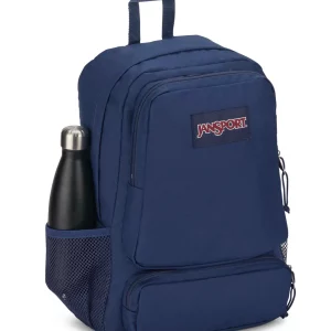 JanSport Doubleton backpack in sleek modern design with dual compartments, ideal for school, travel, or everyday use