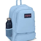 JanSport Doubleton backpack in sleek modern design with dual compartments, ideal for school, travel, or everyday use