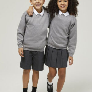 Marl grey school sweatshirt for boys and girls uniform