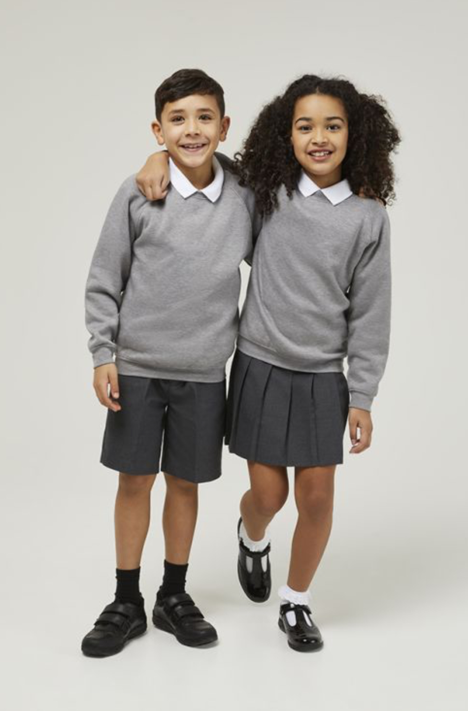 Marl grey school sweatshirt for boys and girls uniform Marl grey school sweatshirt for boys and girls uniform