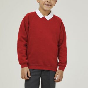 High-quality scarlet Red Trutex sweatshirt by Trutex, made for everyday use with a soft feel and strong stitching
