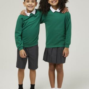 Emerald Trutex sweatshirt worn as part of a school uniform