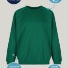 Children’s emerald school sweatshirt by Trutex, durable and comfortable fit