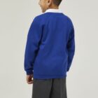 Trutex school uniform crew neck sweatshirt in Cobalt cotton blend