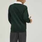 Forest Green Trutex sweatshirt worn as part of a school uniform