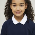 Trutex unisex ink blue school sweatshirt with crew neck and raglan sleeves