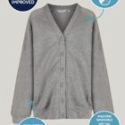 Features of Marl Grey Trutex School Sweatshirt Cardigan