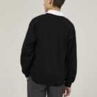 Black Trutex V-neck uniform sweatshirt back view durable everyday school jumper