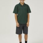Trutex bottle school polo shirt front view displaying plain design and structured fit