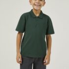 Trutex school polo shirt front view displaying plain design and structured fit