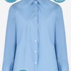 Features of girls school blouses twin pack