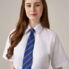 Comfortable fit girls school blouse worn with uniform
