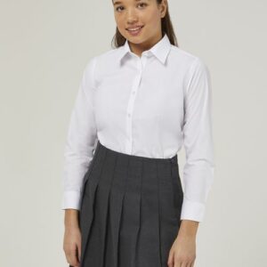 Trutex slim fit white school blouse twin pack