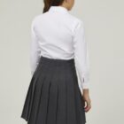 Back view of slim fit school blouse