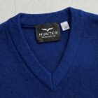 V- neck detail - royal blue school pullover