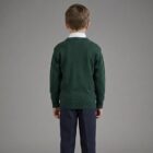 Bottle Green V-Neck School Jumper by Hunter Schoolwear